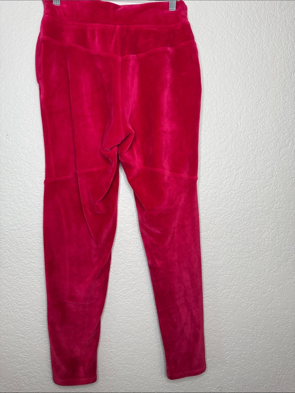 Free People Movement Velour Velvet Jogger Pants Red Pink Size XS Pockets Lounge - Picture 5 of 5